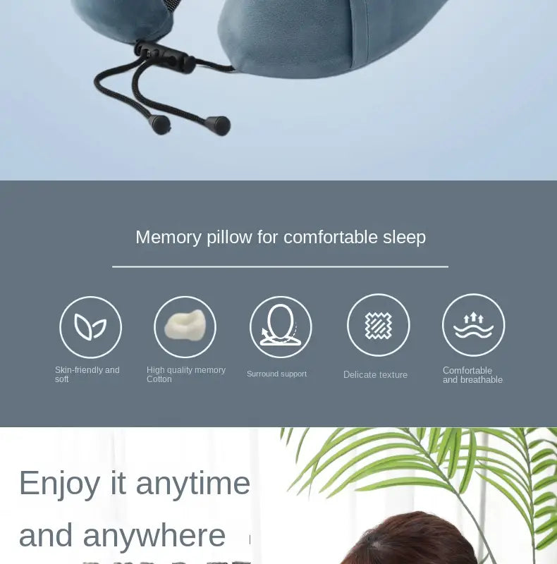 MemoryEase Travel Neck Pillow