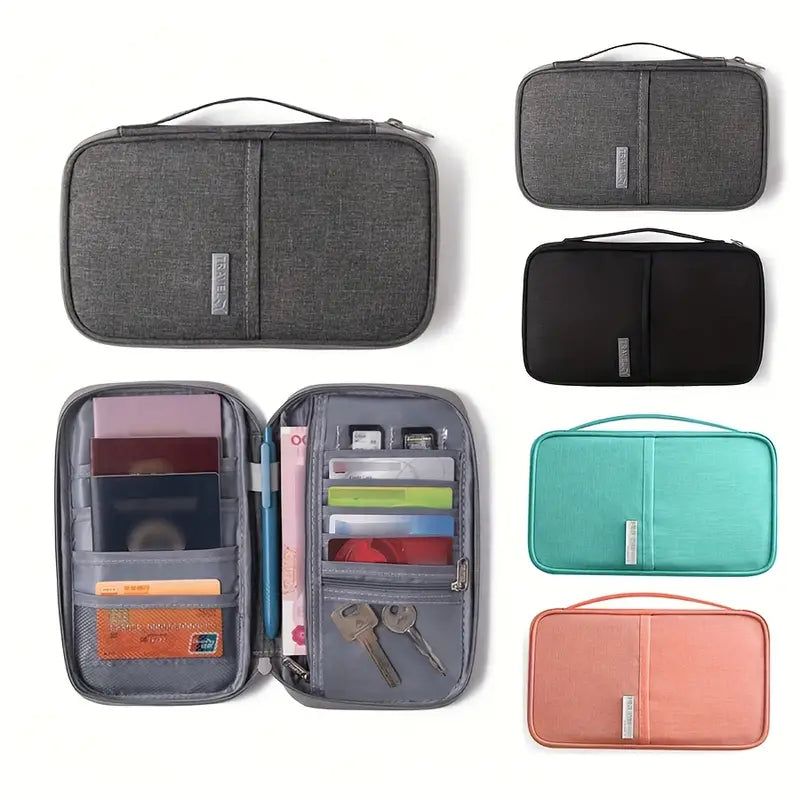 Lightweight Nylon Travel Organizer Passport Companion