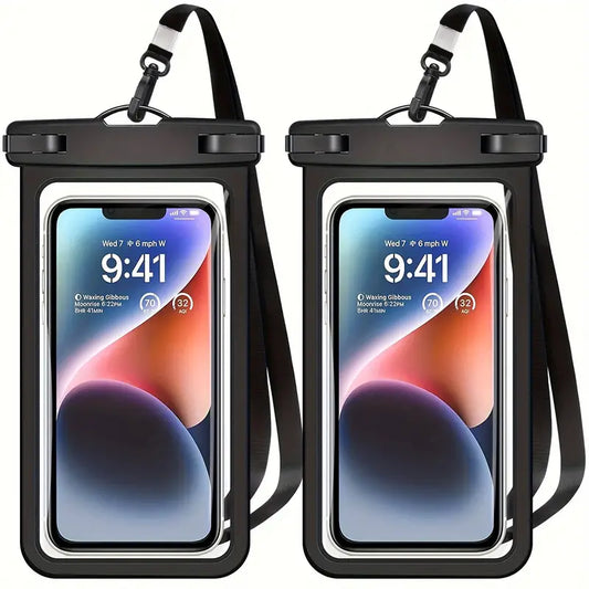 Universal Waterproof Phone Pouch - Black*2