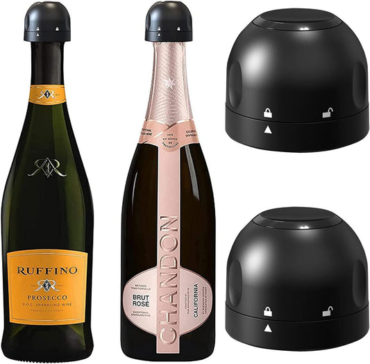 Reusable Vacuum Leakproof Champagne Stopper (2pk)