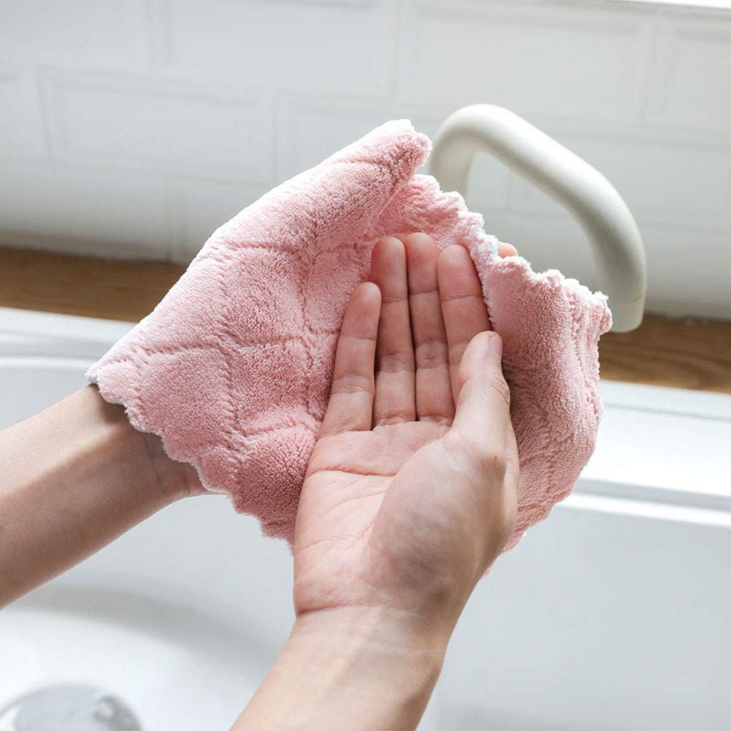 Super Absorbent Coral Velvet Dishtowels (Set of 20ps)