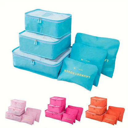 Portable Luggage Packing Cubes Travel Cubes Set (6Pcs)