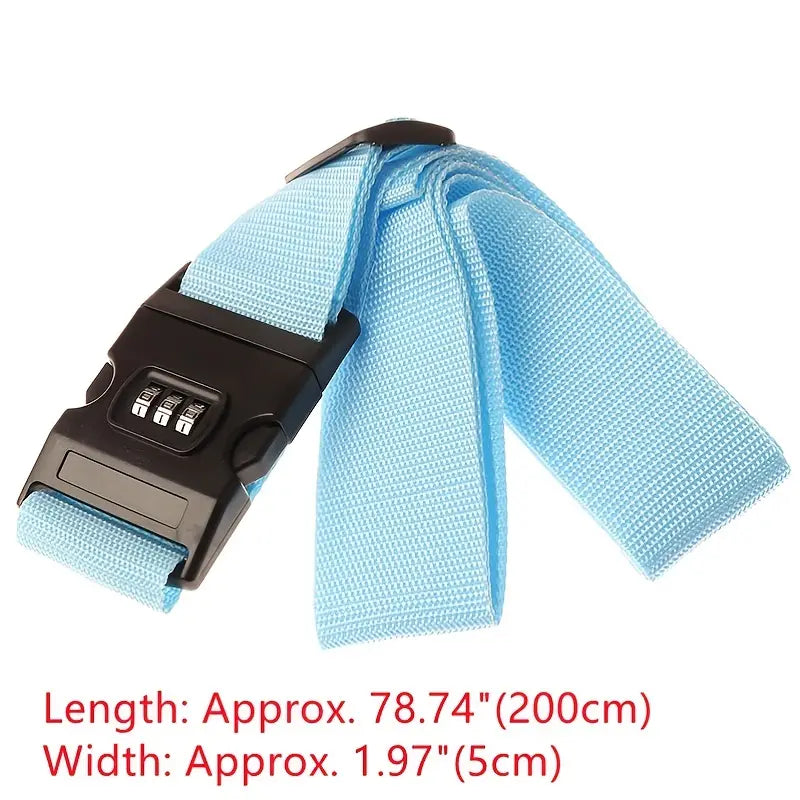 Travel Luggage Suitcase Secure Lock Durable Nylon Packing Strap Belt