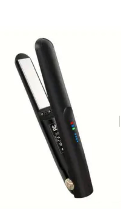 Cordless Hair Styler: 2-in-1 Ceramic Flat Iron Mini