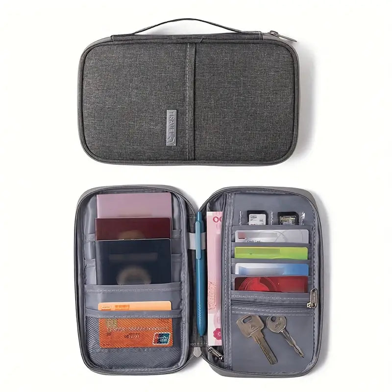 Lightweight Nylon Travel Organizer Passport Companion