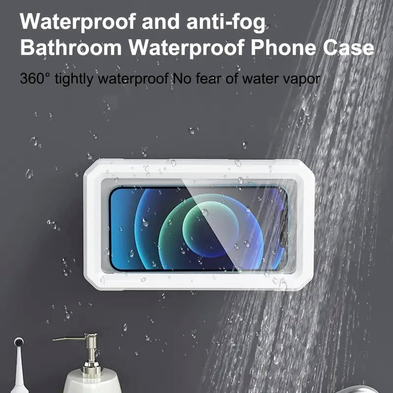 Retractable Waterproof Shower Phone Holder (Up to 6.8 Inches Phone)