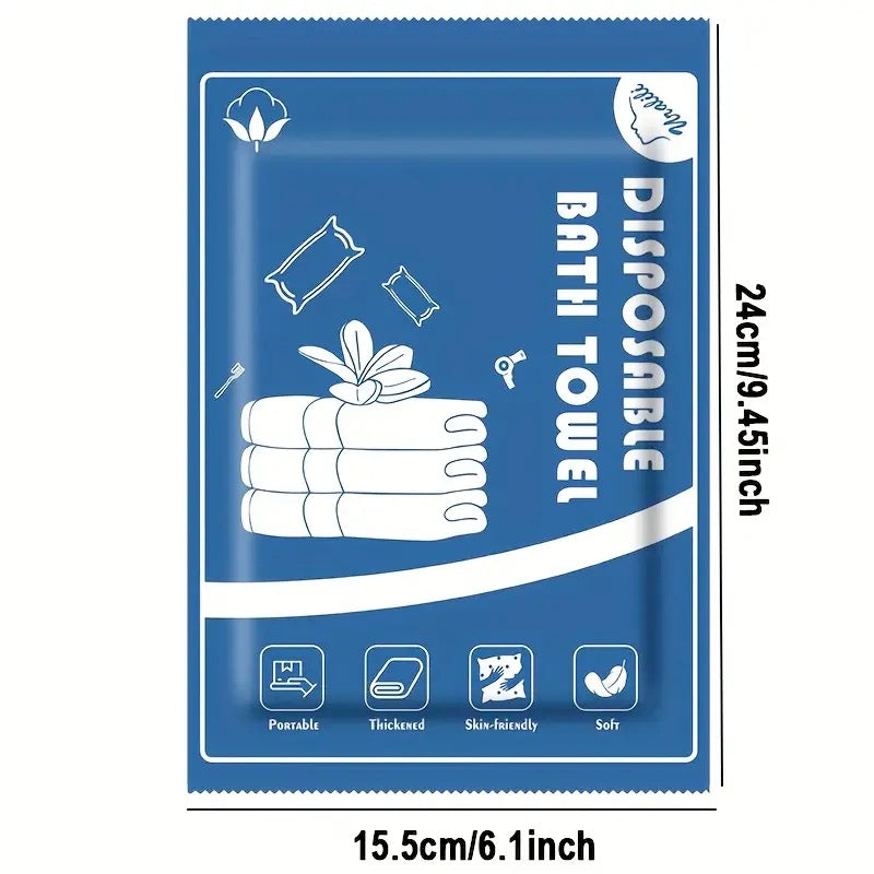 Disposable Bath Towels for Camping, Gym, Barber, and More