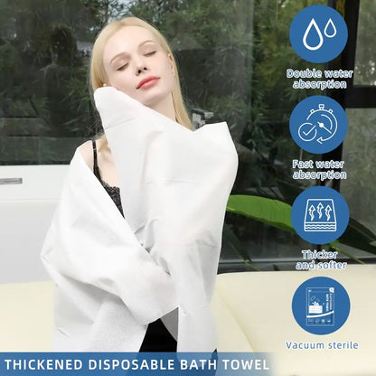 Disposable Bath Towels for Camping, Gym, Barber, and More