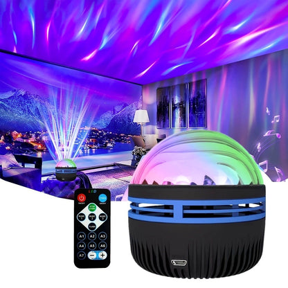 LED Starry Sky Projector (Aurora/Water Wave)