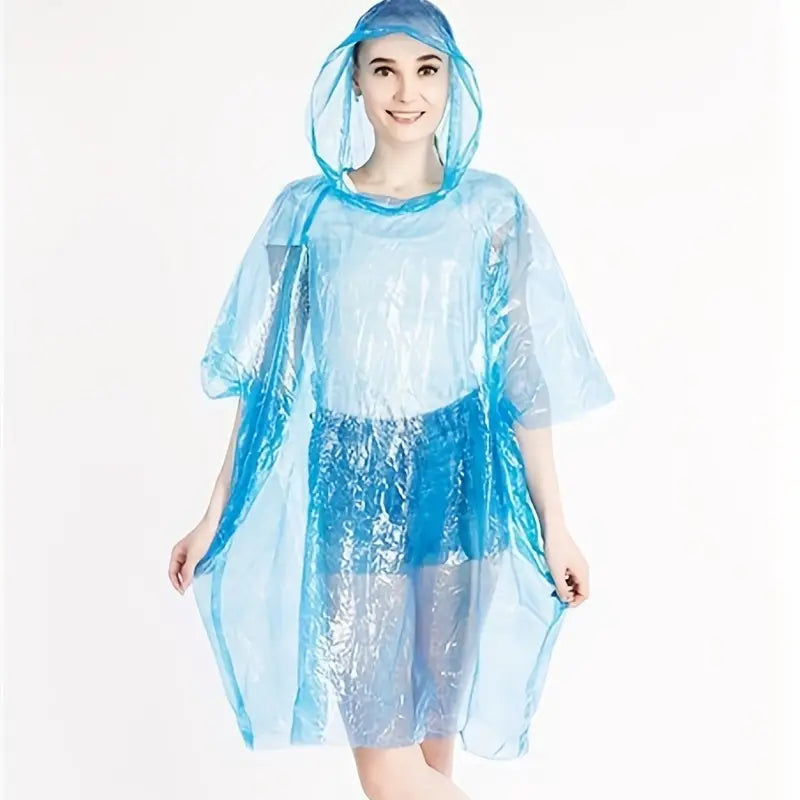 TravelNeeds Unisex Disposable Raincoat - 1pc random color