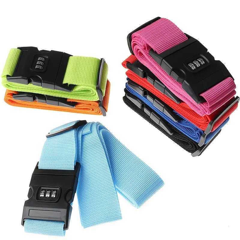 Travel Luggage Suitcase Secure Lock Durable Nylon Packing Strap Belt